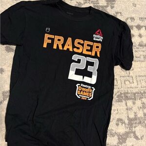 Mat Fraser Reebok Black and Orange 2015 CrossFit Tee